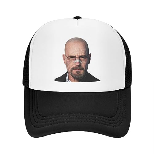 TROBER Herren Baseballmütze Unisex Outdoor Custom Heisenberg Baseballkappe für Männer Frauen Atmungsaktive Walter White Trucker Mütze Sportgeschenk von TROBER