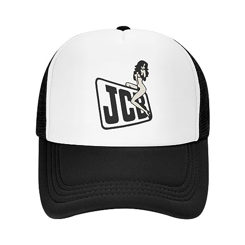 TROBER Herren Baseballmütze Unisex Outdoor JCB Trucker Hut für Männer Frauen Benutzerdefinierte verstellbare Erwachsene Baseballkappe Outdoor-Geschenk von TROBER