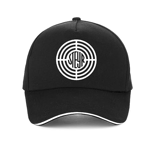 TROBER Herrenhüte für Outdoor-Freizeit Mode Steyr Logo Baseballkappe Mann Sommer Outdoor-Jagdhut Unisex verstellbare Trucker Snapback-Hüte Knochen-Geburtstagsgeschenk für Meinen Vater und Ehemann von TROBER