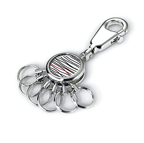 Schlüsselhalter PATENT RED LINE glanz von Troika von TROIKA