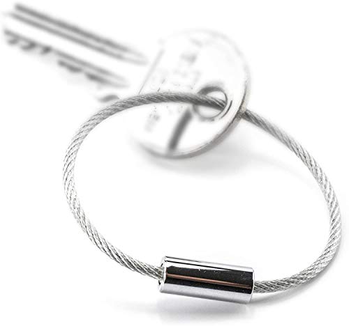 TROIKA BASIC SET 99Z202 – -TB-99Z202-5 Drahtschlaufen LED-Schlüsselanhänger und LITTLE KING + LITTLE QUEEN – 14,5 cm lang, glänzend – silber – Original von TROIKA