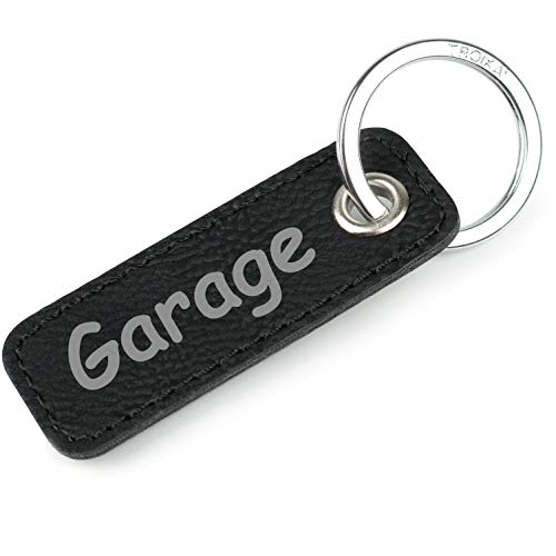 TROIKA Retrotag Garage | Schlüsselring und Anhänger im Retro Style | hochwertiger und langlebiger Schlüsselanhänger | inkl Original Keyring | in Geschenkverpackung von TROIKA