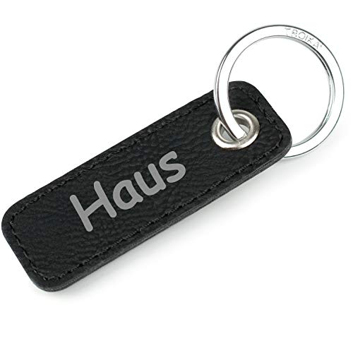 TROIKA Retrotag Haus | Schlüsselring und Anhänger im Retro Style | hochwertiger und langlebiger Schlüsselanhänger | inkl Original Keyring | in Geschenkverpackung von TROIKA