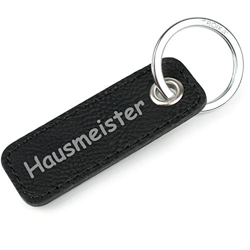 TROIKA Retrotag Hausmeister | Schlüsselring und Anhänger im Retro Style | hochwertiger und langlebiger Schlüsselanhänger | inkl Original Keyring | in Geschenkverpackung von TROIKA