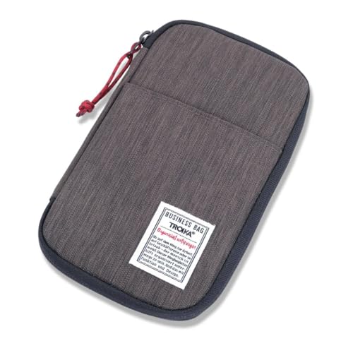 TROIKA Smart Traveller und Kabel Organizer – Business TECH Traveller – viele Fächer für Smartphone, Reisepass oder Boardkarte – Bargeld, Belege – Kartenfächer, Reisepass, kabellose Kopfhörer von TROIKA