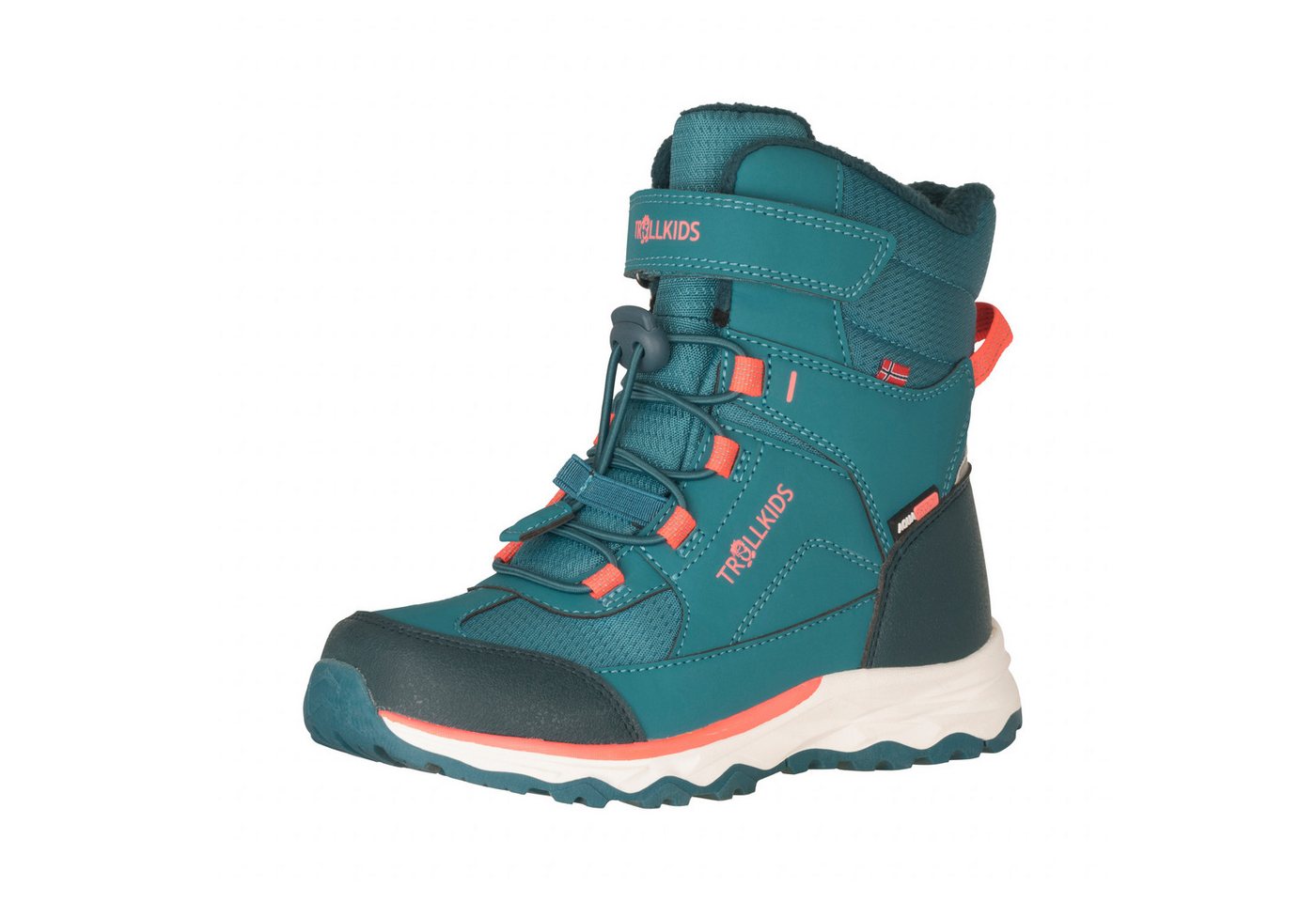 TROLLKIDS KIDS HAFJELL WINTER BOOTS XT Winterstiefel wasserdicht, Klettverschluss, reflektierende Details von TROLLKIDS