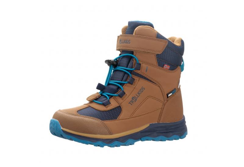 TROLLKIDS KIDS HAFJELL WINTER BOOTS XT Winterstiefel wasserdicht, Klettverschluss, reflektierende Details von TROLLKIDS