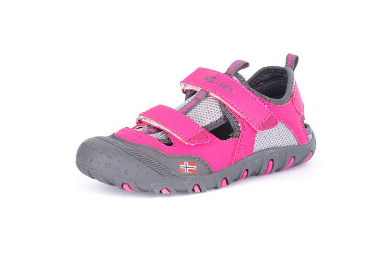 TROLLKIDS Lillesand Kinder Outdoorsandale Zehenschutz, gepolsterter Schaftrand von TROLLKIDS