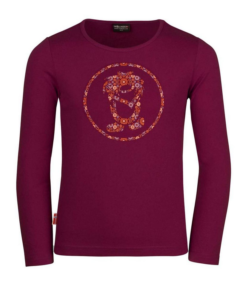 TROLLKIDS Longsleeve Girls Stavanger Longsleeve Mode-Rot von TROLLKIDS