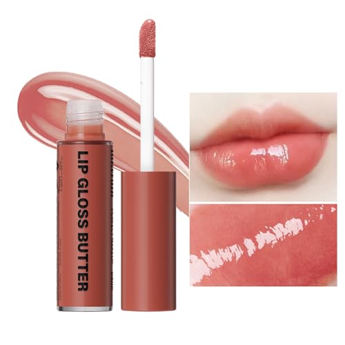 Hochglänzender Lipgloss, Nicht klebender, wasserfester, feuchtigkeitsspendender Flüssig-Lippenstift, Lippenfleck mit leichtem Glanz, Lip Plumper Gloss für langanhaltendes Lippen-Make-up, Troonz von TROONZ