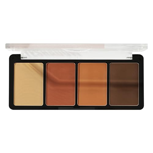 Matte Glitzer-Lidschatten-Palette - Glitzermatte Make-up-Palette,Langlebige 4-Farben-Augen-Make-up-Palette, Make-up-Lidschatten in natürlichen Farben für Mädchen Troonz von TROONZ