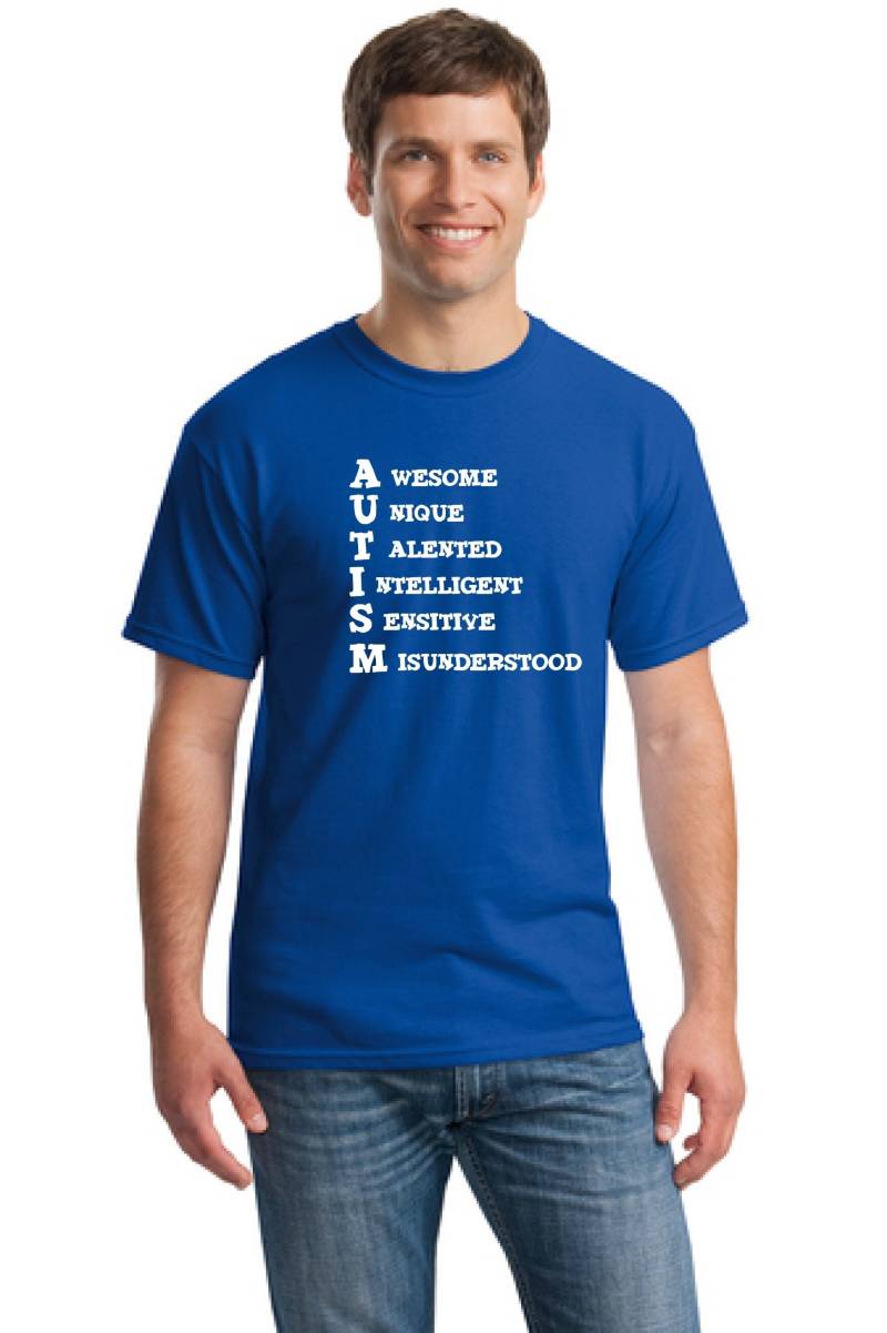 Autismus-Hemd-Autismus Bewusstsein Shirt-Unisex Shirt-Geschenk Mann-Geschenk Mutter-Vater Für Papa-Autismus Autismus-T-Shirt Geschenk Mama von TROPICALTSHIRTS