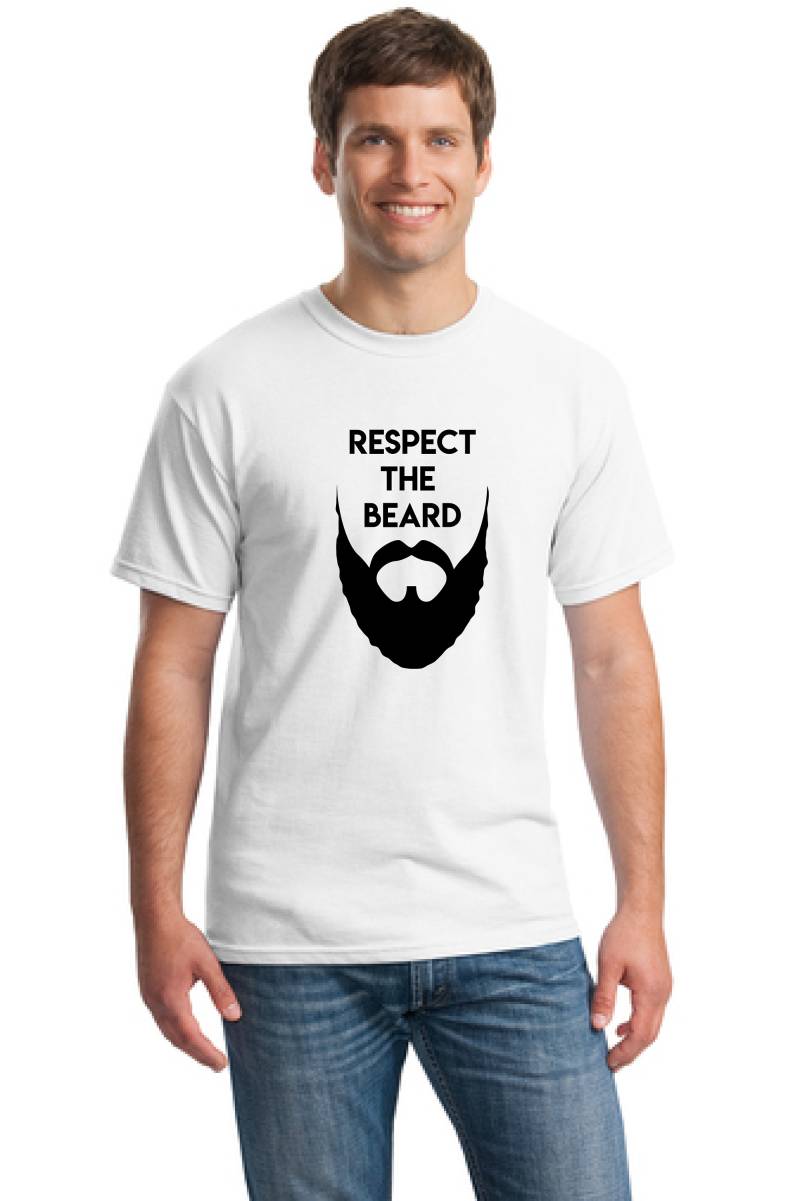 Beard Men T-Shirt-Ehemann Geschenk T-Shirt-Vaters Tag Shirt-Dad Shirt-Opa T-Shirt-Respect Den Bart Lustigen T-Shirt von TROPICALTSHIRTS