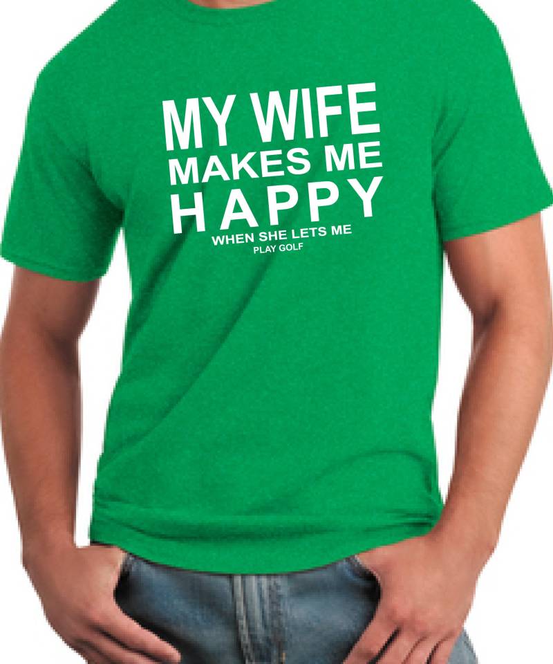Golf T-Shirt Für Ehemändchen-Wife-Geschenk-Shirt Hubby-Valentinstag-Geschenk T-Shirt-Vatertag Geschenk T-Shirt-Anniversary Hubby von TROPICALTSHIRTS