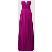 TROYDEN COLLECTION Abendkleid mit Plisseefalten in Fuchsia, Größe 36 von TROYDEN COLLECTION