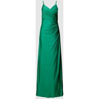 TROYDEN COLLECTION Abendkleid mit Taillenpasse in Smaragd, Größe 32 von TROYDEN COLLECTION