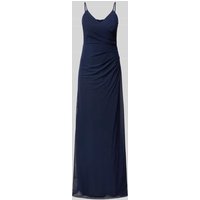 TROYDEN COLLECTION Abendkleid mit seitlichen Raffungen in Marine, Größe 32 von TROYDEN COLLECTION