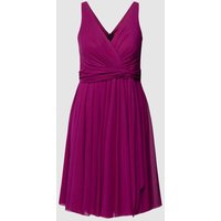 TROYDEN COLLECTION Cocktailkleid in Wickel-Optik in Fuchsia, Größe 32 von TROYDEN COLLECTION