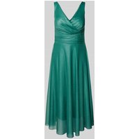 TROYDEN COLLECTION Cocktailkleid in Wickel-Optik in Mint, Größe 42 von TROYDEN COLLECTION