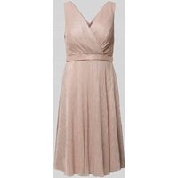 TROYDEN COLLECTION Cocktailkleid in Wickel-Optik in Rose, Größe 46 von TROYDEN COLLECTION