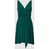 TROYDEN COLLECTION Cocktailkleid in Wickel-Optik in Smaragd, Größe 32 von TROYDEN COLLECTION