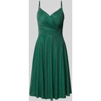 TROYDEN COLLECTION Cocktailkleid in Wickel-Optik in Smaragd, Größe 42 von TROYDEN COLLECTION
