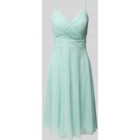TROYDEN COLLECTION Cocktailkleid mit Taillenband in Mint, Größe 32 von TROYDEN COLLECTION