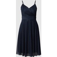 TROYDEN COLLECTION Cocktailkleid mit Taillenpasse in Marine, Größe 34 von TROYDEN COLLECTION