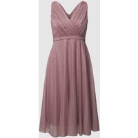 TROYDEN COLLECTION Cocktailkleid mit Taillenpasse in Mauve, Größe 32 von TROYDEN COLLECTION