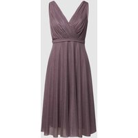 TROYDEN COLLECTION Cocktailkleid mit Taillenpasse in Mauve, Größe 34 von TROYDEN COLLECTION