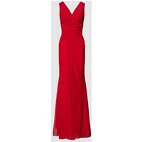 TROYDEN COLLECTION Maxikleid in Wickel-Optik in Rot, Größe 48 von TROYDEN COLLECTION