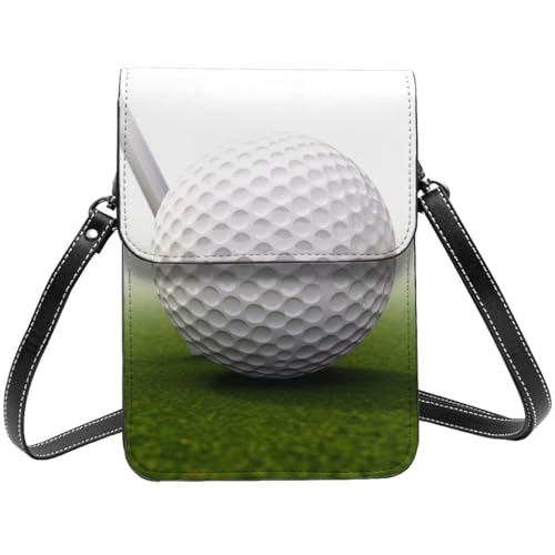 TRSGKSQP Kleine Umhängetasche aus Leder für Damen, Handy, Geldbörse, Golfball, Handytasche von TRSGKSQP