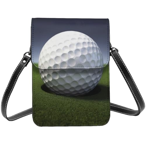 TRSGKSQP Kleine Umhängetasche aus Leder für Damen, Handy, Geldbörse, Golfball, Handytasche von TRSGKSQP
