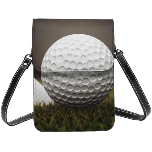 TRSGKSQP Kleine Umhängetasche aus Leder für Damen, Handy, Geldbörse, Golfball, Handytasche von TRSGKSQP
