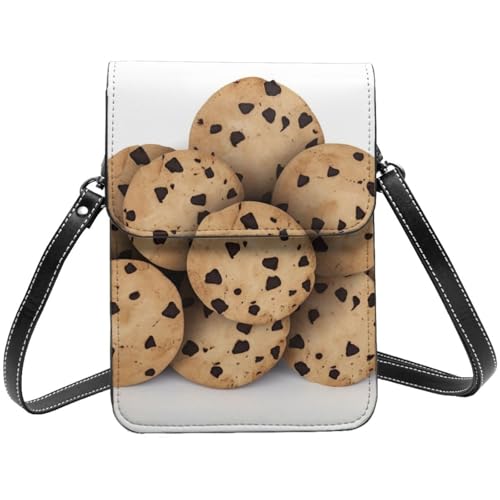 TRSGKSQP Kleine Umhängetasche aus Leder für Damen, Handy, Geldbörse, Lebensmittelchips, Kekse, Handytasche von TRSGKSQP