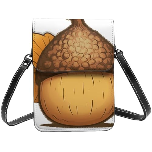 TRSGKSQP Kleine Umhängetasche aus Leder für Damen, Handygeldbörse, Handy-Geldbörse, Cartoon--Handytasche von TRSGKSQP