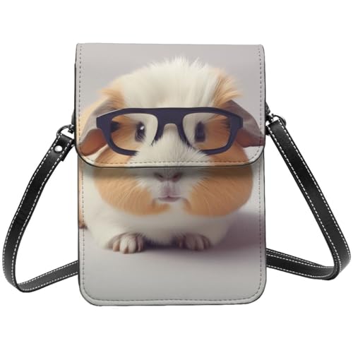 TRSGKSQP Kleine Umhängetasche aus Leder für Damen, Handygeldbörse, Handy-Geldbörse, lächelnde Handytasche von TRSGKSQP