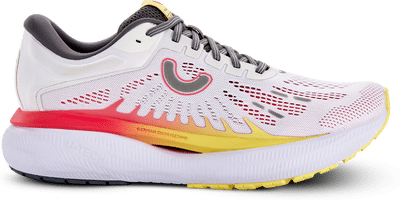 TRUE MOTION Damen Laufschuhe U-TECH Aion 3 White/Rouge Red/Lemon Verbena - Gr. - 39 von TRUE MOTION