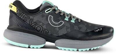 TRUE MOTION Damen Laufschuhe U-TECH Nevos Elements 3 Black/Steel Gray/Brook Green - Gr. - 38 von TRUE MOTION