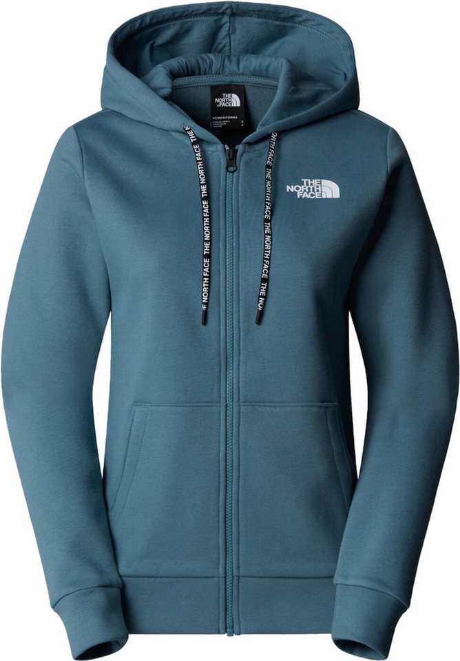 TRUE NORTH Kapuzensweatshirt BLANCA PEAK POLY COTTON FZ H STORMY BLUE Kapuzenpullover Damen von TRUE NORTH