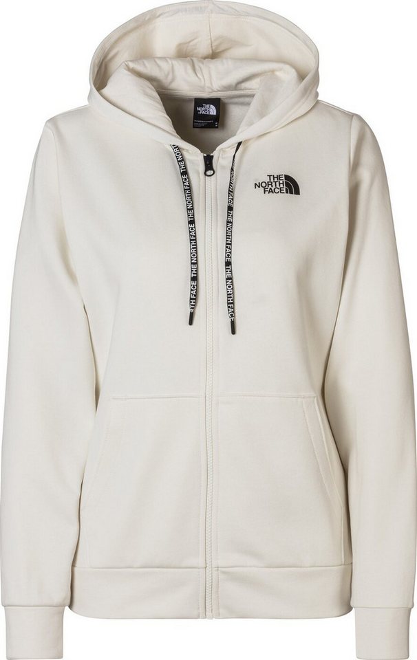 TRUE NORTH Kapuzensweatshirt BLANCA PEAK POLY COTTON FZ H WHITE DUNE Kapuzenpullover Damen von TRUE NORTH