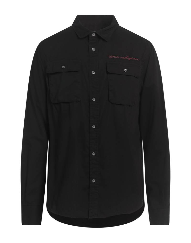 TRUE RELIGION Hemd Herren Schwarz von TRUE RELIGION