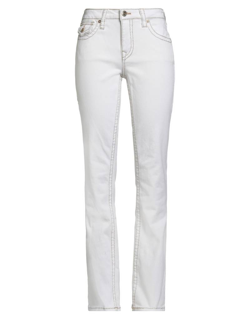 TRUE RELIGION Jeanshose Damen Off white von TRUE RELIGION