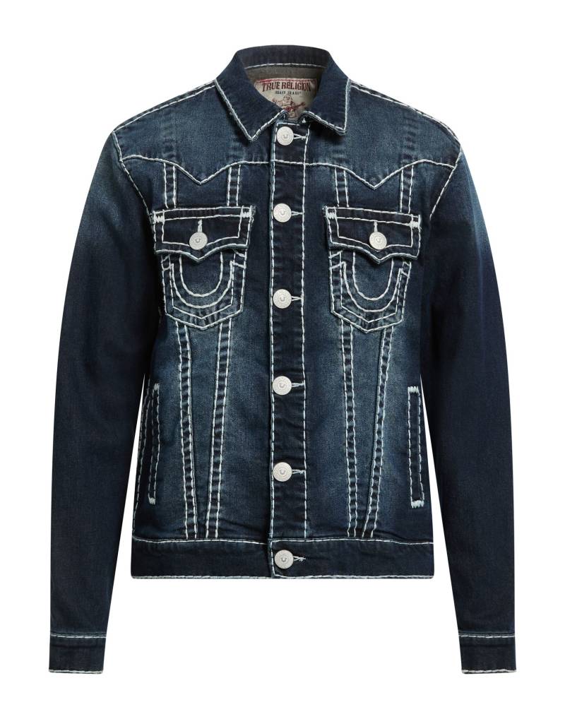 TRUE RELIGION Jeansjacke/-mantel Herren Blau von TRUE RELIGION