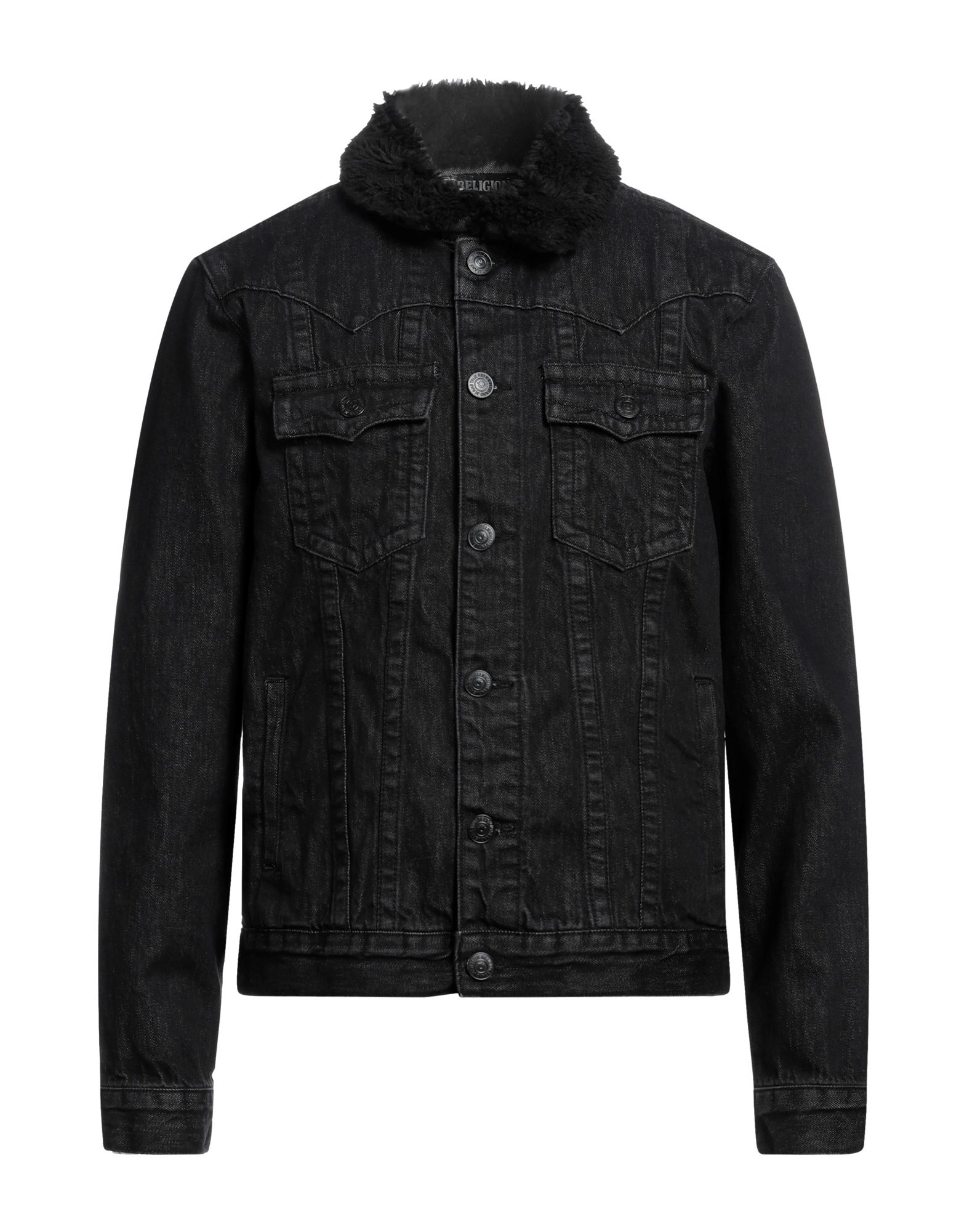 TRUE RELIGION Jeansjacke/-mantel Herren Schwarz von TRUE RELIGION