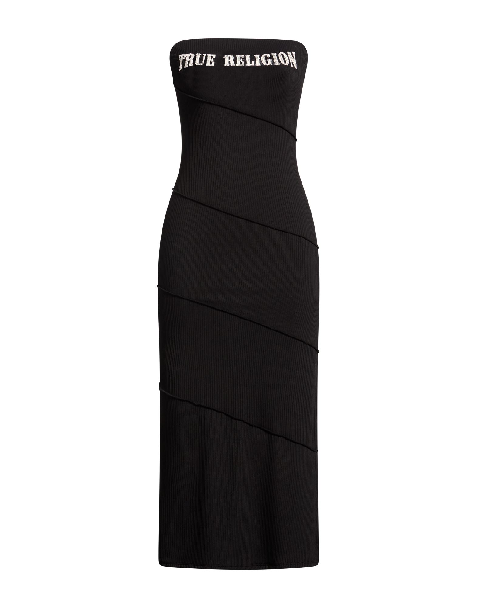 TRUE RELIGION Midi-kleid Damen Schwarz von TRUE RELIGION