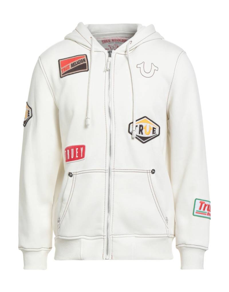 TRUE RELIGION Sweatshirt Herren Off white von TRUE RELIGION