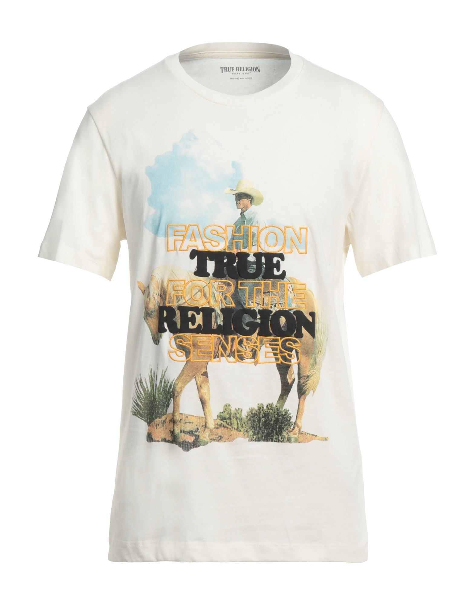 TRUE RELIGION T-shirts Herren Cremeweiß TRUE RELIGION T-shirts Herren Cremeweiß von TRUE RELIGION
