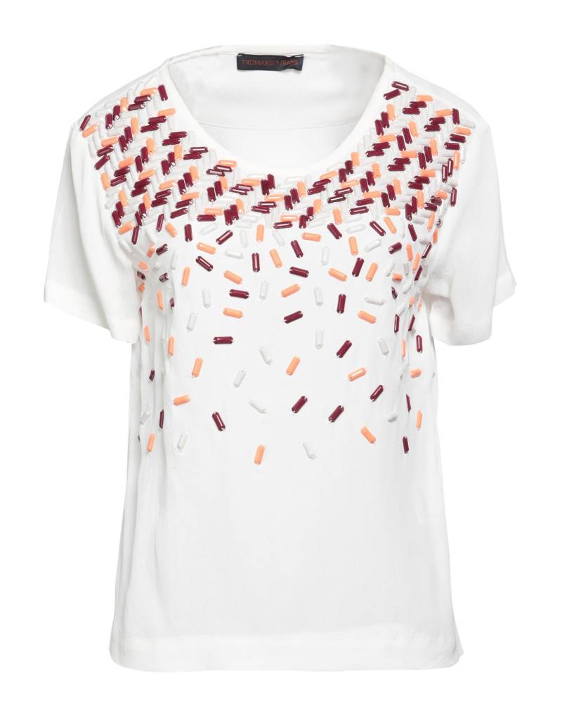 TRUSSARDI JEANS Top Damen Weiß von TRUSSARDI JEANS