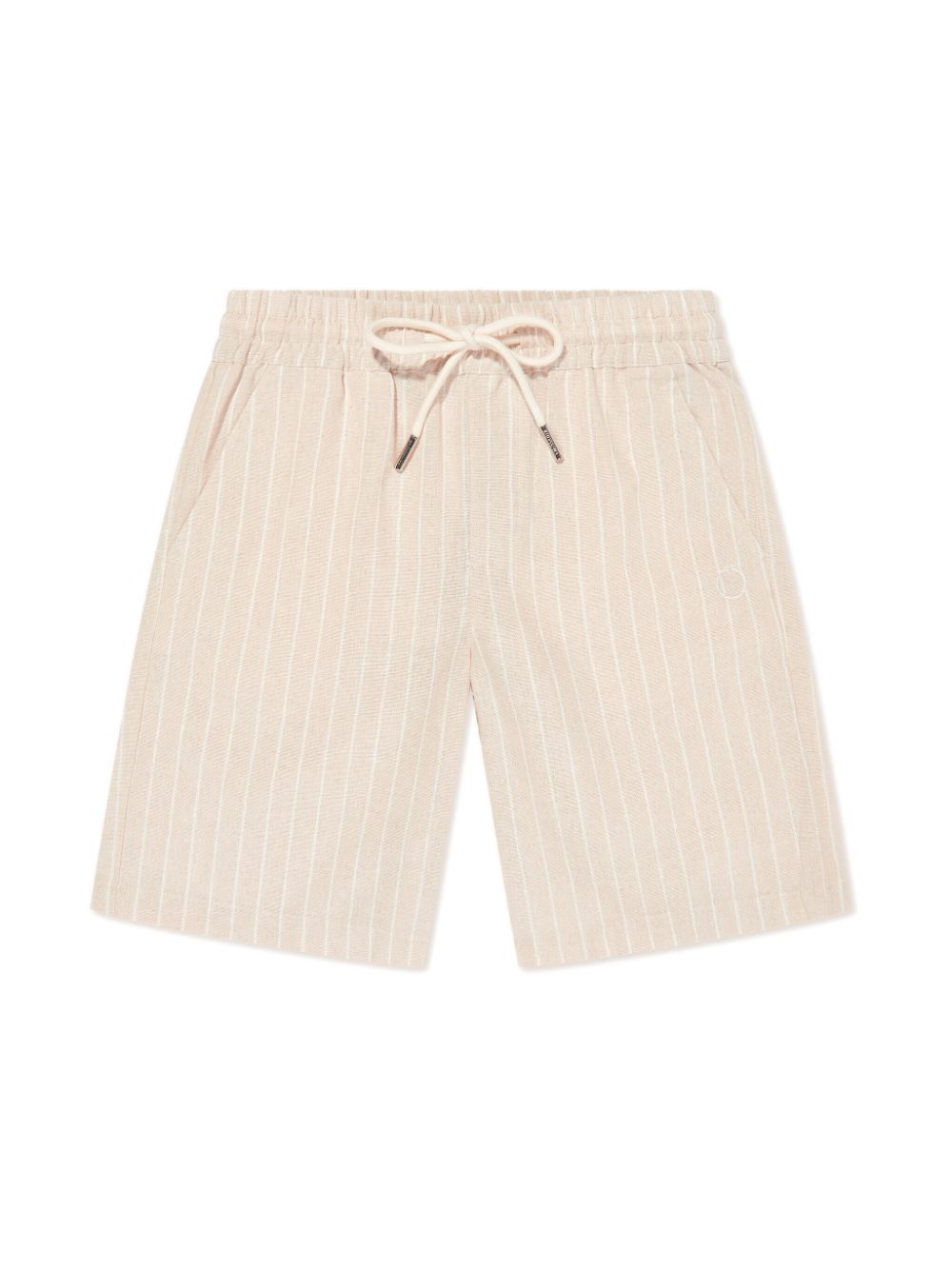 TRUSSARDI JUNIOR Gestreifte Shorts mit Kordelzug - Nude von TRUSSARDI JUNIOR